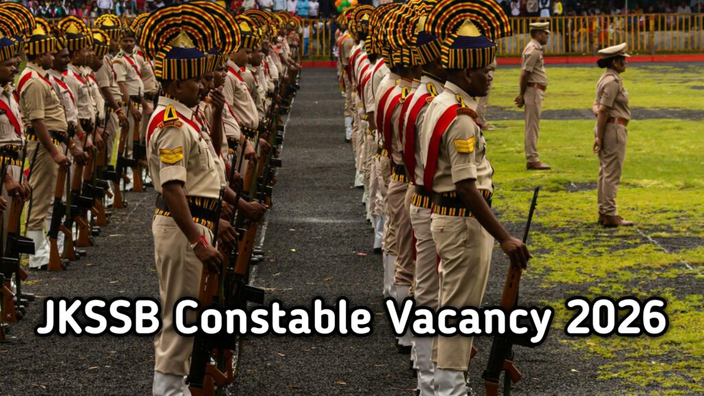 JKSSB Constable Recruitment 2026 Latest Government Job Update