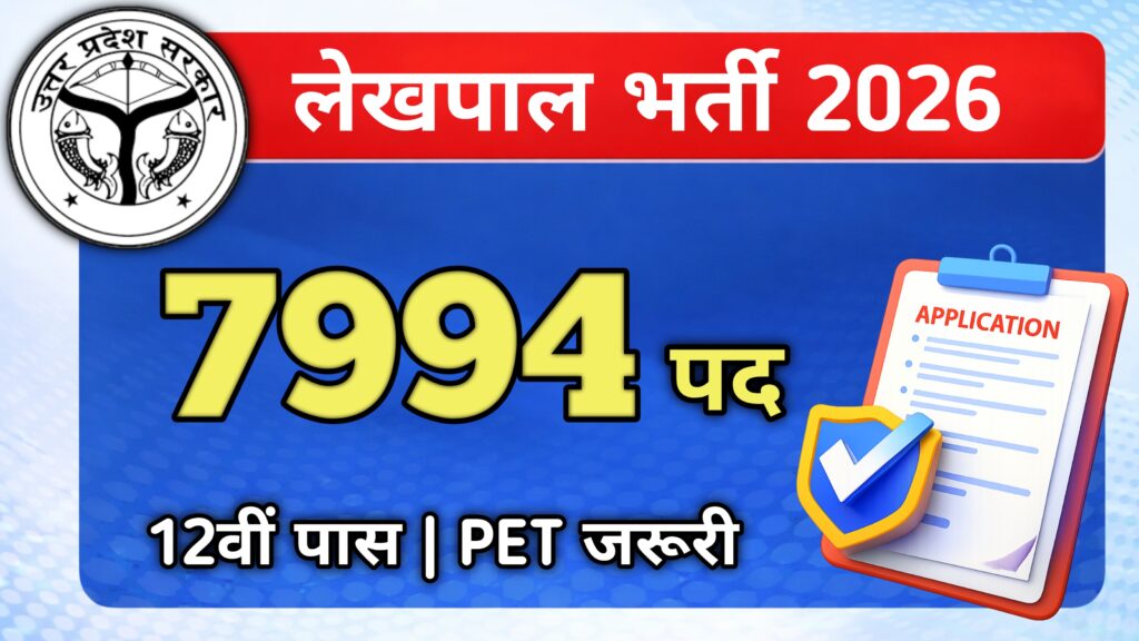UP Lekhpal Vacancy 2026 Latest Government Job Update