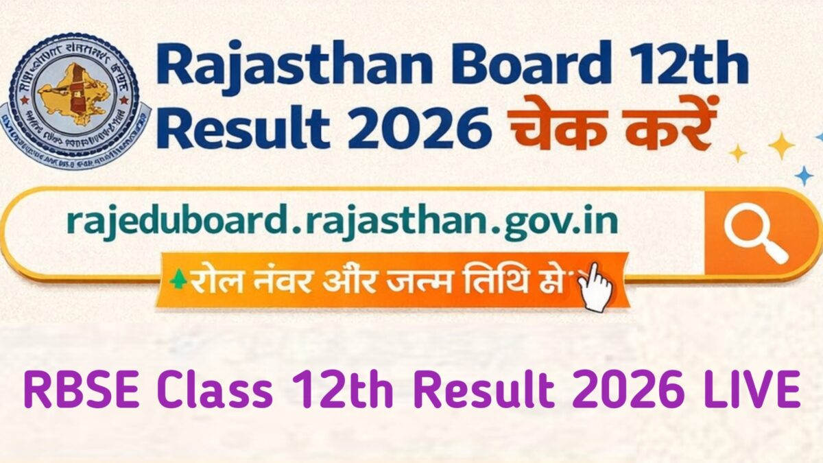 Rajasthan Board 12th Result 2026 Out