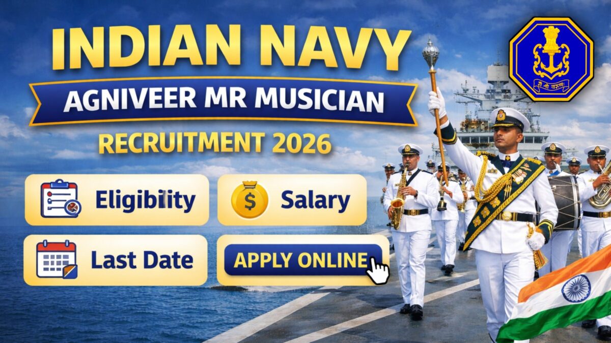 Indian Navy Agniveer MR Musician Recruitment 2026 Notification 