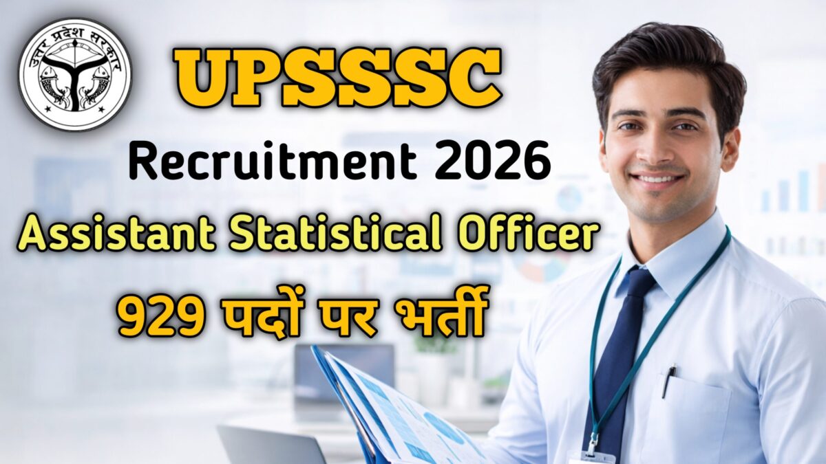 UPSSSC Assistant Statistical Officer Recruitment 2026 Notification 