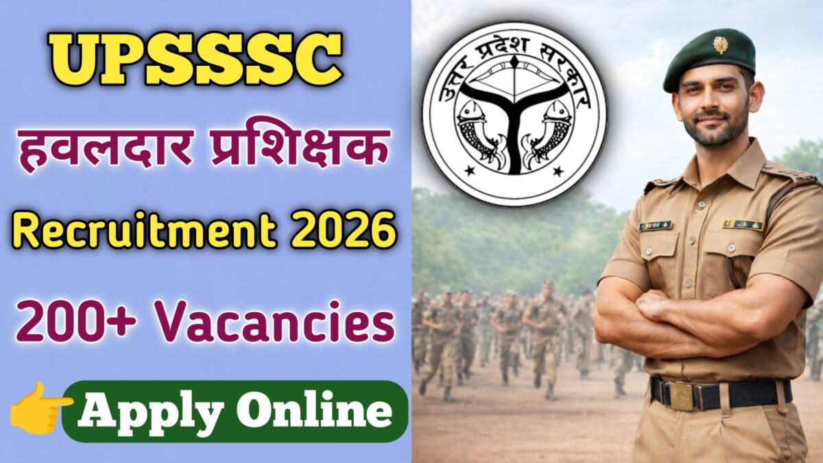 UPSSSC Havildar Instructor Recruitment 2026 Notification 